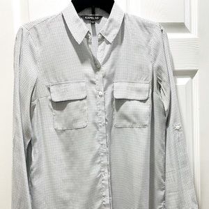 Express Polka Dots with front pockets Shirt